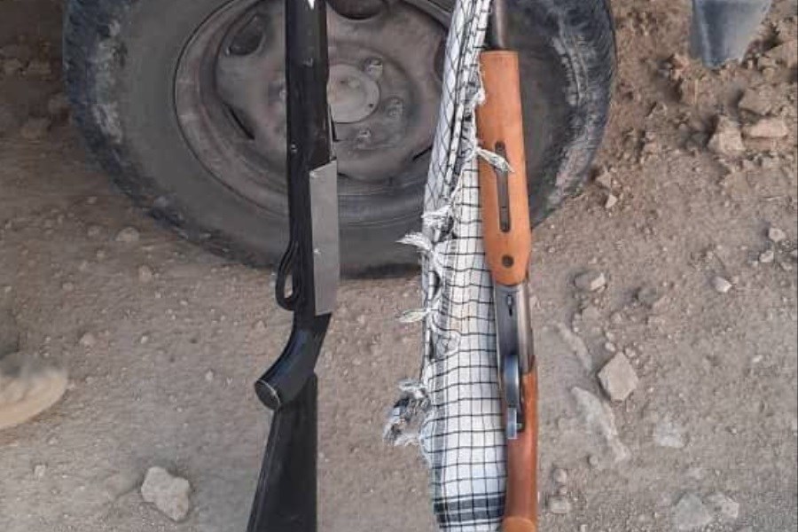 کشف و ضبط سلاح و مهمات و دستگیری شکارچیان در کوه هوا لامرد